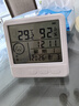 电子高精度迷你干温度计室内家用温度湿度表精准车载干温湿度计表 安静款80001无闹钟-电池款（送电池） 实拍图