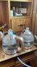 开品 全自动底部上水感应续水烧水壶 家用办公电茶炉烧水消毒电热水壶 嵌入式玻璃烧水壶茶桌一体套装 1L 香槟金 20X37CM 蒸茶烧水 桶水款 实拍图