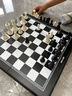 得力（deli）磁吸国际象棋儿童学生黑白磁性比赛训练益智桌游折叠款加大号露营 实拍图