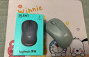 罗技（Logitech）M221 轻音鼠标 无线鼠标 办公鼠标 对称鼠标 带无线微型接收器 薄荷绿 实拍图