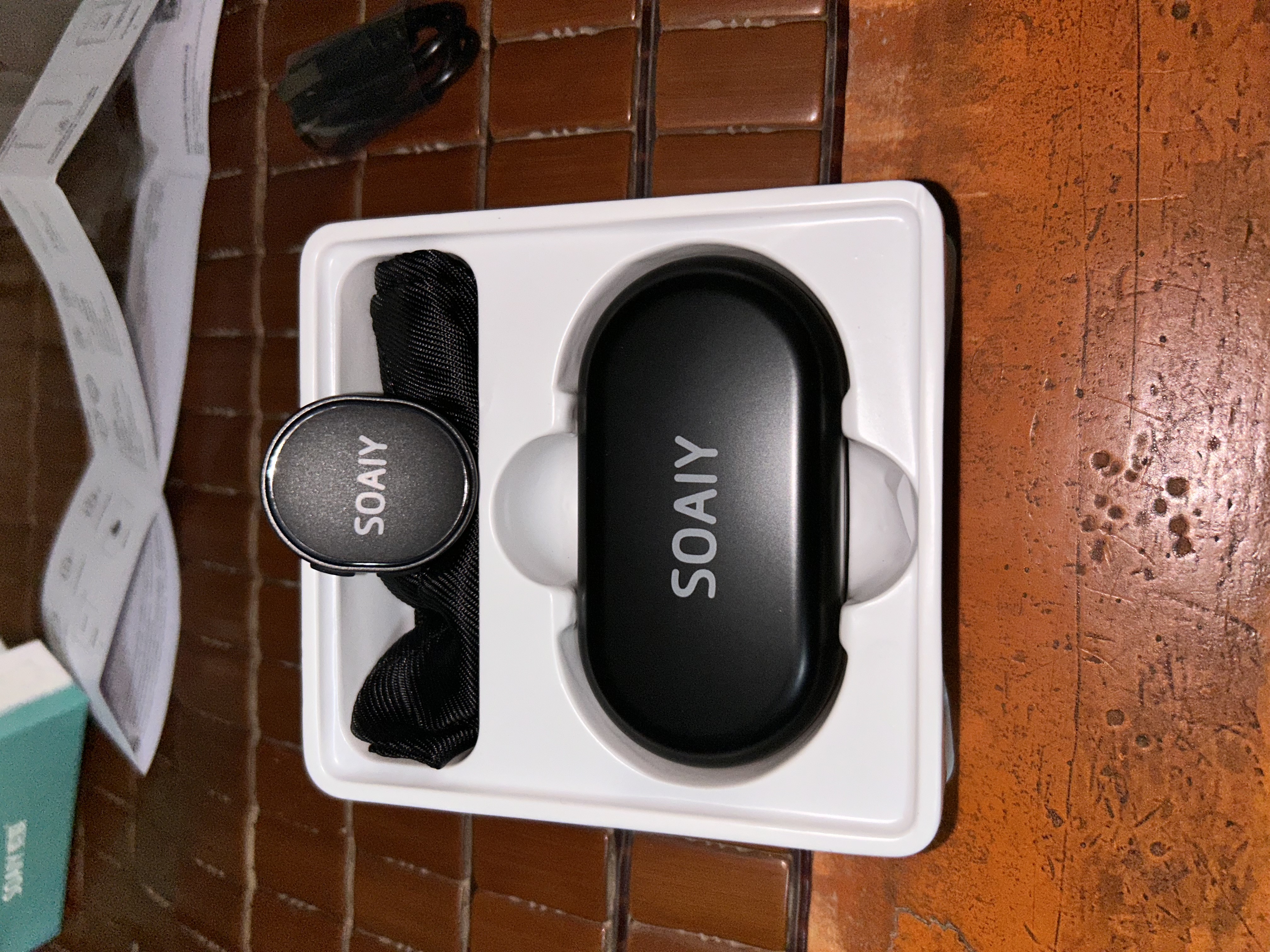 索爱（soaiy）SA-V3直播麦克风收音领夹式胸麦直播设备降噪拍视频拾音器短视频拍抖音 单麦带仓苹果版 实拍图