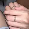 中国珠宝情侣对戒足银999银求婚戒指情侣一对七夕情人节礼物送女朋友老婆 实拍图