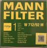 曼牌滤清器（MANNFILTER）原厂机油滤清器机油滤芯W712/92M/W7157朗逸速腾明锐高7帕萨特Q3 实拍图