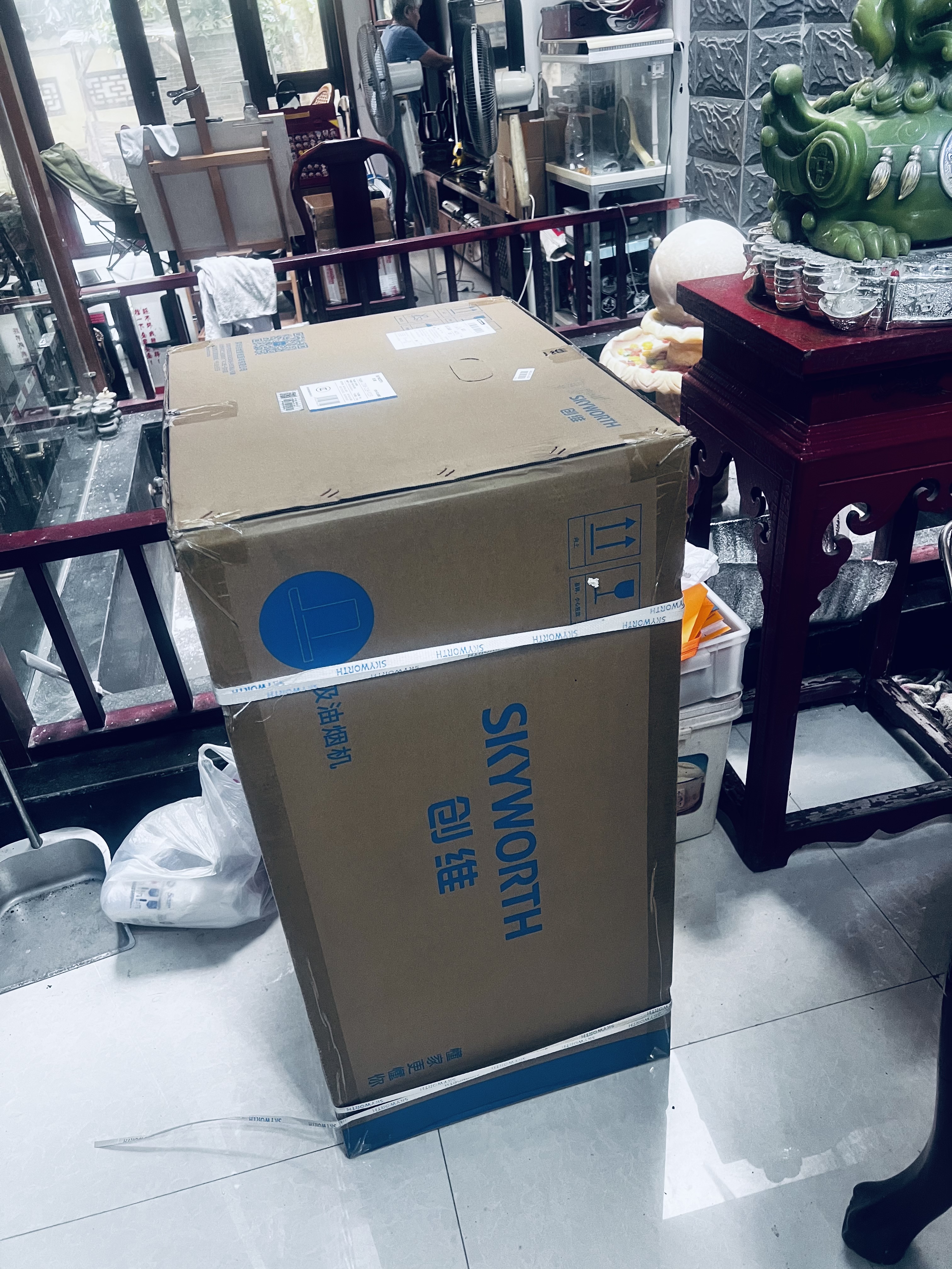 创维（Skyworth）抽吸排油烟机家用欧式顶吸T型 变频大吸力 上门安装以旧换新 免拆洗挥手智控一级能效自净清洗Y019 实拍图