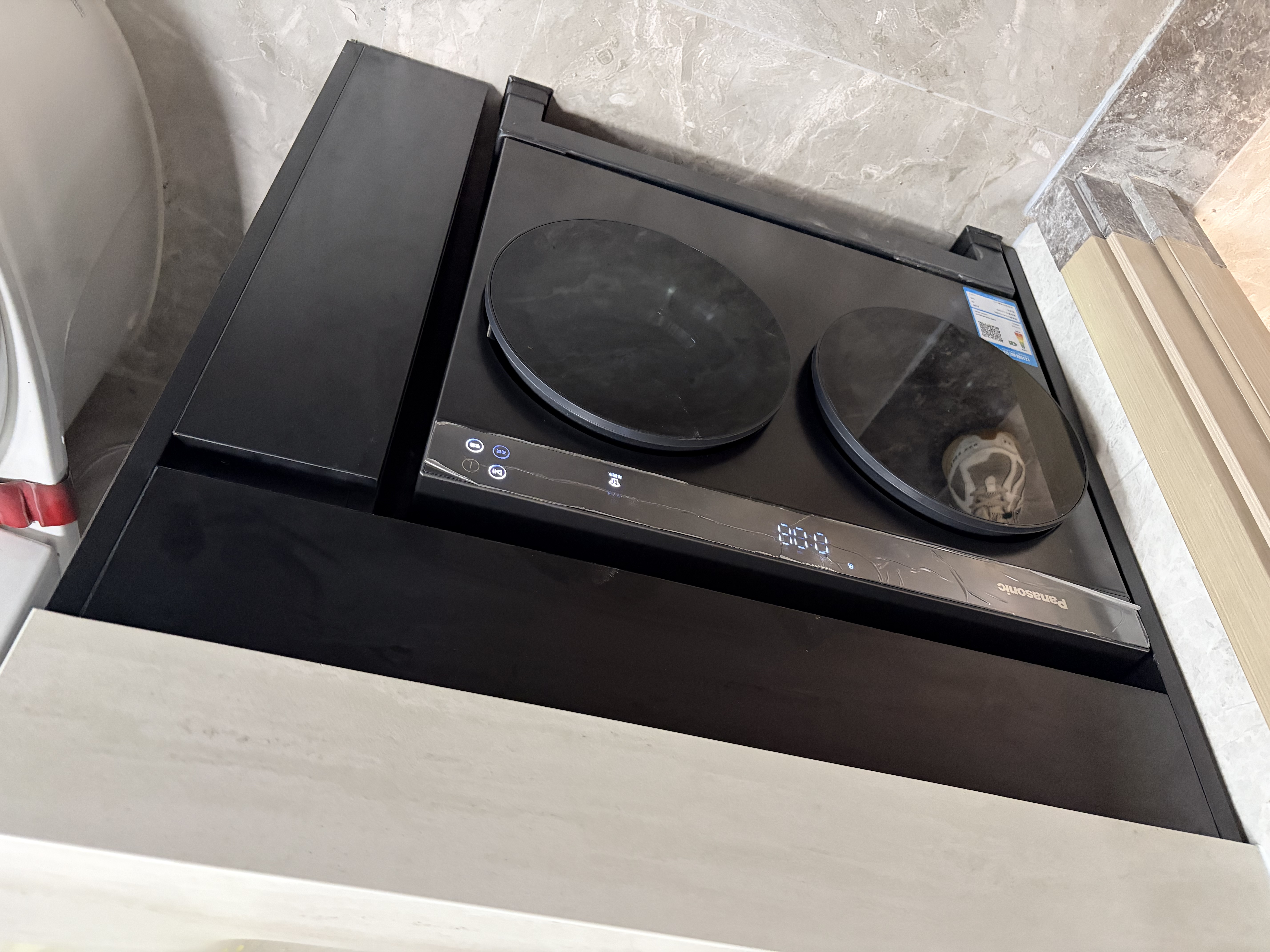 松下（Panasonic）白月光mini 迷你双筒 2KG 滚筒洗烘一体机 小型全自动双桶内衣洗衣机 可组三筒套装 XQG20-AD28D 实拍图