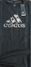 阿迪达斯（adidas）【特价清仓】夏季男女同款短袖男T恤跑步健身运动速干 黑白 2XL 实拍图