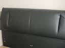 京东京造大黑牛真皮床高脚床头层牛皮实木排骨架主卧双人床1.8×2米 黑 实拍图