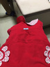 优贝祥女宝宝反穿衣灯芯绒秋冬幼儿园大码罩衣婴儿吃饭衣防水有加长款 大红色葵花 110码【身高100左右】 实拍图