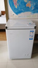 海尔（Haier）100L单温小冰箱冰柜小型家用小冰柜冷柜冷冻冷藏转换一级能效深冷减霜大容量BC/BD-100GHW9D 实拍图