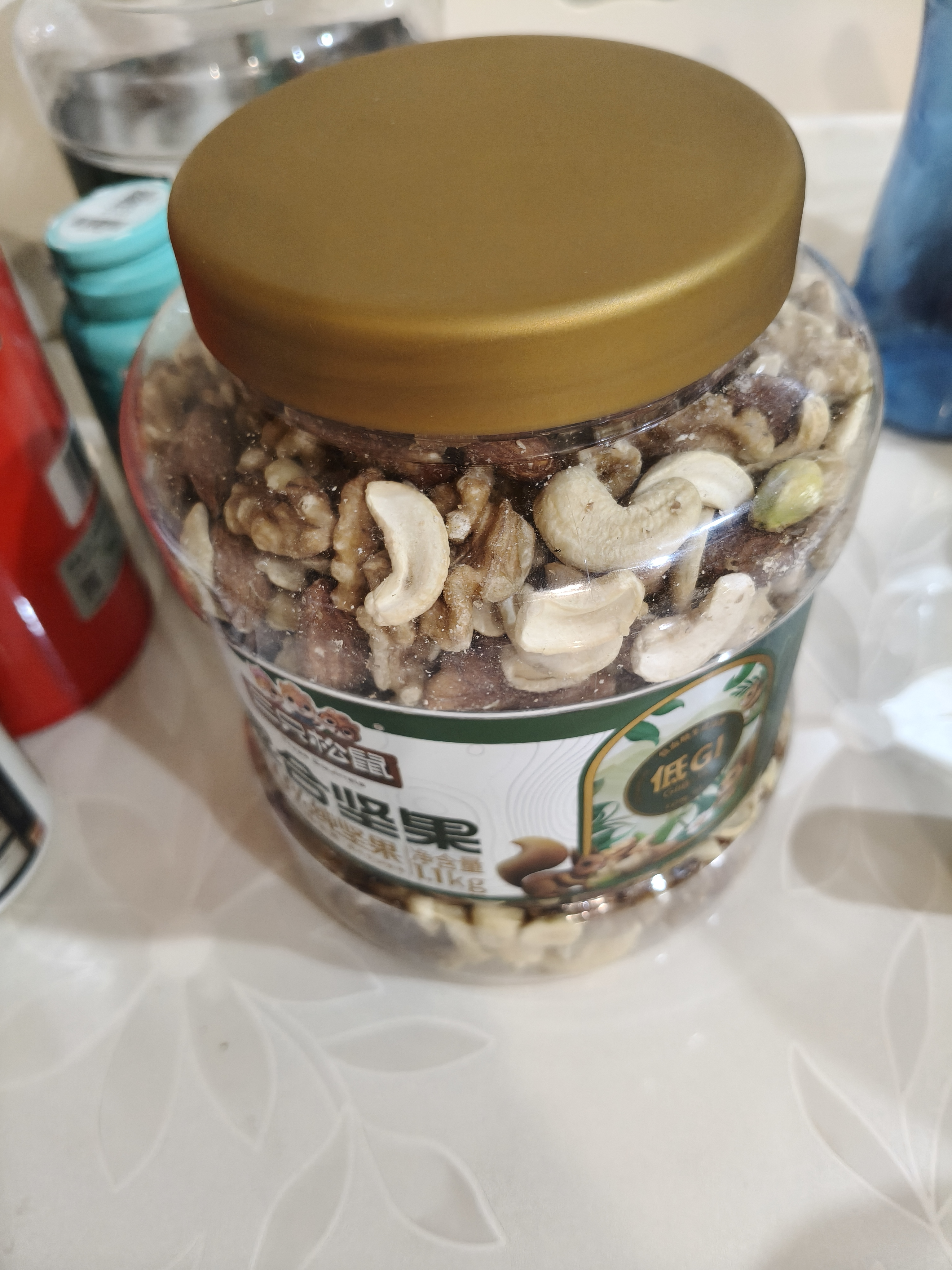三只松鼠每日坚果纯坚果1.1KG/罐开心果腰果夏威夷果休闲零食中秋团购送礼 实拍图