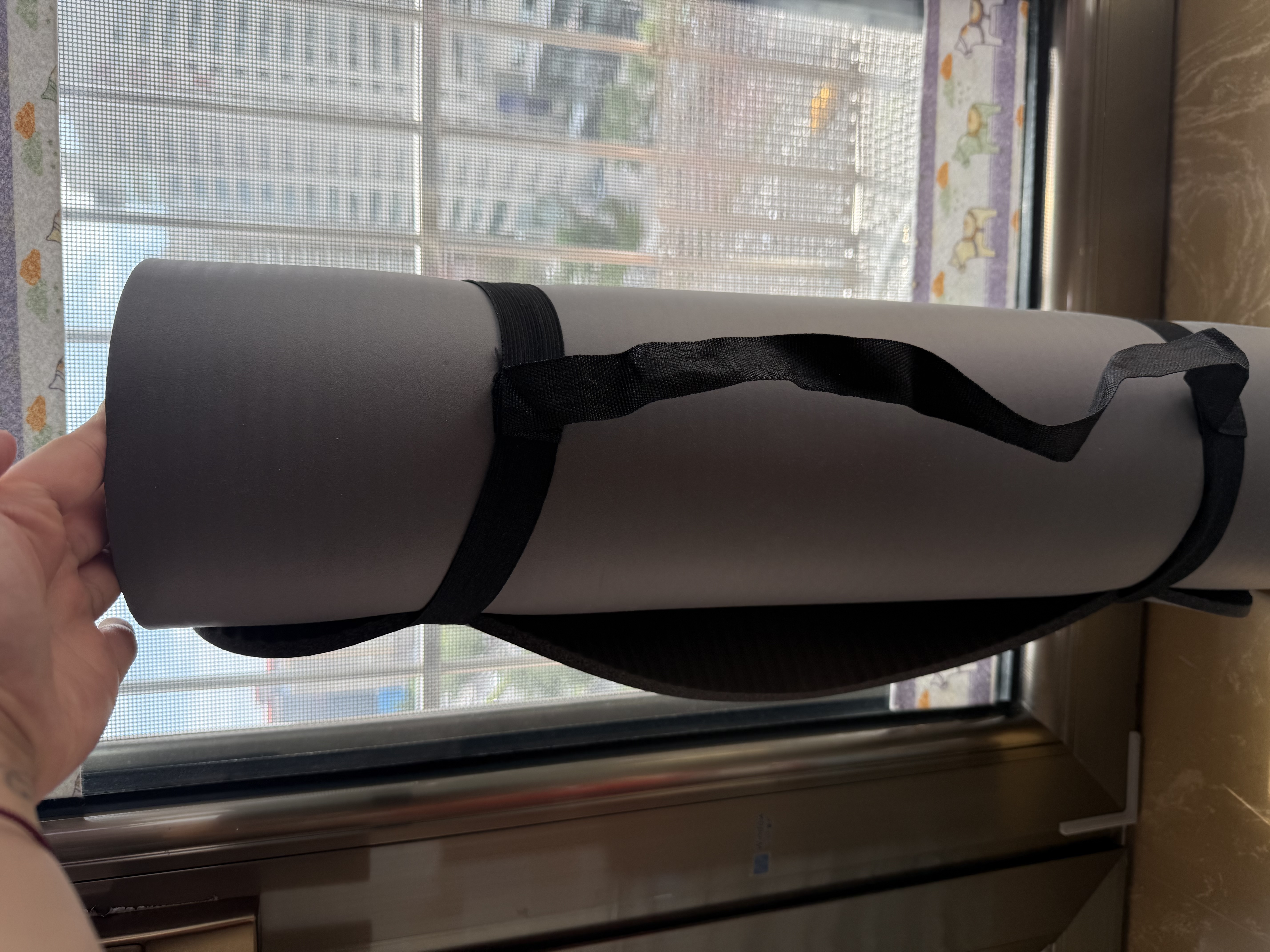 得力（deli）瑜伽垫防滑加厚男士女士儿童舞蹈垫灰色儿童玩具生日礼物FL200-A 实拍图