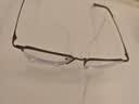 依视路（ESSILOR） 钻晶系列高清耐磨防蓝光近视超薄镜片专业配度数眼镜架男女镜框 金属-半框-2012BK-黑色 镜框+依视路膜御防蓝光1.60现片 实拍图