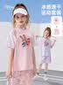 迪士尼女童运动套装2026新款速干衣儿童短袖套装夏季上衣短裤两件套童装 实拍图