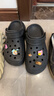 卡骆驰（CROCS）檀健次同款经典泡芙洞洞鞋百舒适男沙滩鞋女鞋休闲鞋|207521 黑色-001(含智必星) 37 (230mm) 38 实拍图