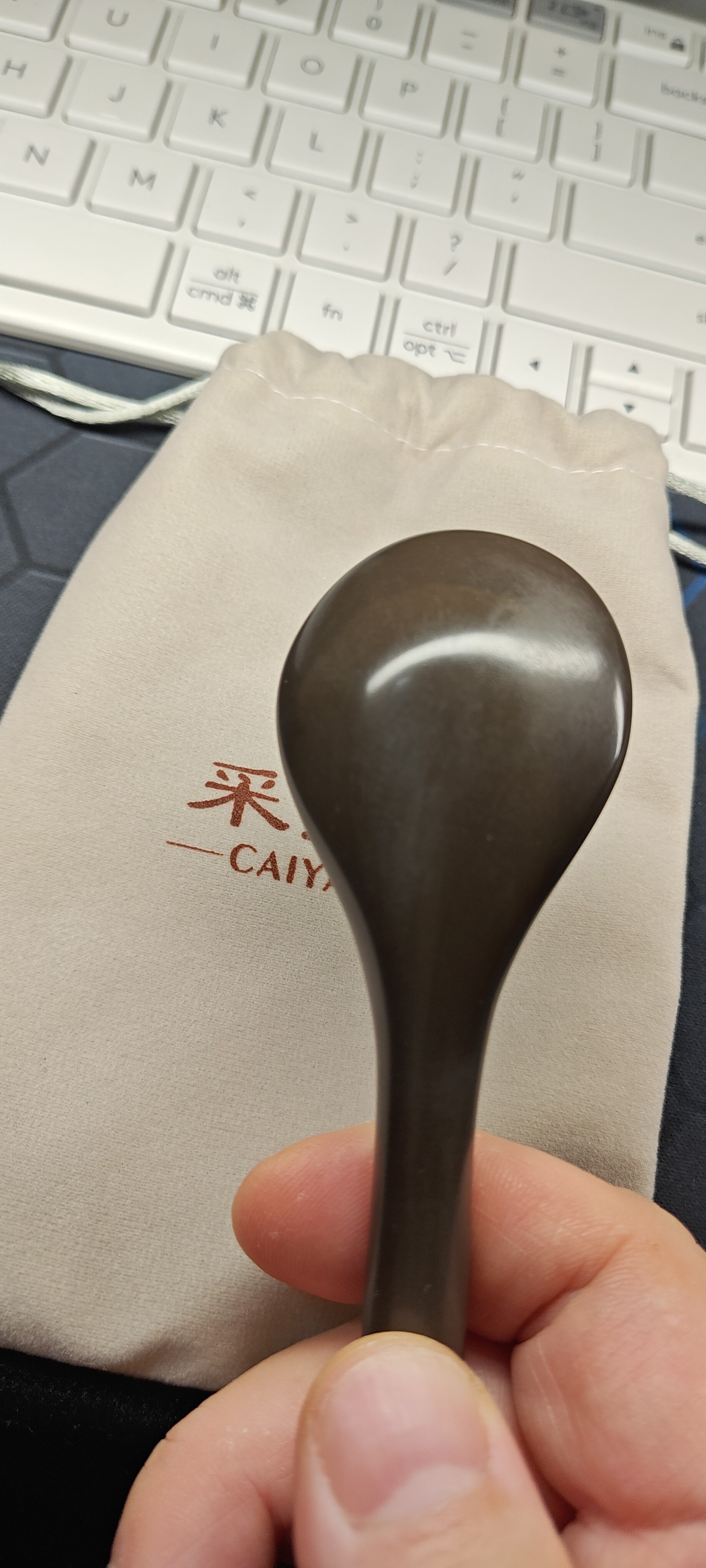 采药师泗滨砭石拨筋棒面脸部按摩眼周提拉眼角鱼尾纹刮痧板点穴棒宿舍学生日礼物送老婆闺蜜送女生长辈父母老师 实拍图
