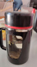 新款玻璃杯商务防爆把手大容量手柄办公室泡茶水杯防摔男女杯子 活动商务黑【两款随机发】 500ml 实拍图