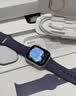 Apple/苹果 Watch S11 智能手表GPS款42毫米银色铝金属表壳雾紫色运动型表带M/L MEUU4CH/B 实拍图