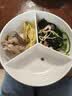 陶瓷电饭锅内蒸笼三分格蒸盘圆形婴儿宝宝辅食一锅蒸炒锅蒸碗屉 大号19.CM白色三分格蒸盘[带盖保温锁鲜]1个一锅三蒸 实拍图