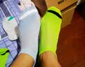 FitonTon10双袜子男夏季薄款10A刺绣提耳短袜网眼船袜男吸汗透气隐形袜 实拍图