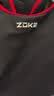 洲克（ZOKE）泳衣女连体平角专业竞技显瘦健身温泉泳衣122501408 黑/玫花XL 实拍图