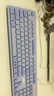 联想（Lenovo）有线键鼠套装KM220/TL21 巧克力按键有线键盘鼠标USB商务电脑办公键盘笔记本台式机一体机键盘紫色 实拍图