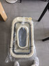 十月结晶婴儿洗澡盆新生儿大号可折叠宝宝无线数显浴盆+浴架雾霾蓝 实拍图