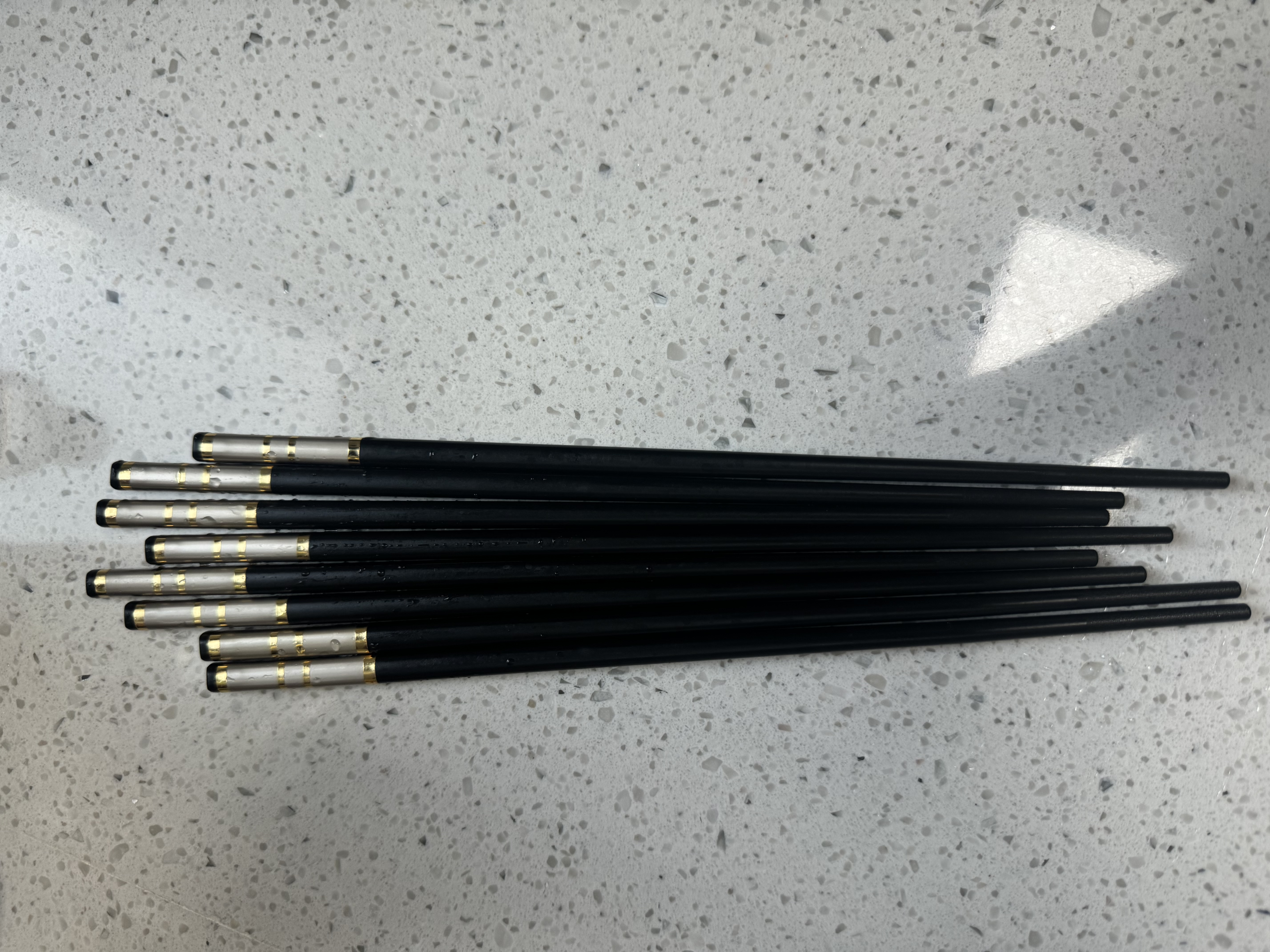 千年恋木高档合金筷子抗菌防霉家用酒店耐高温 可进洗碗机10双装 hjk0145 实拍图