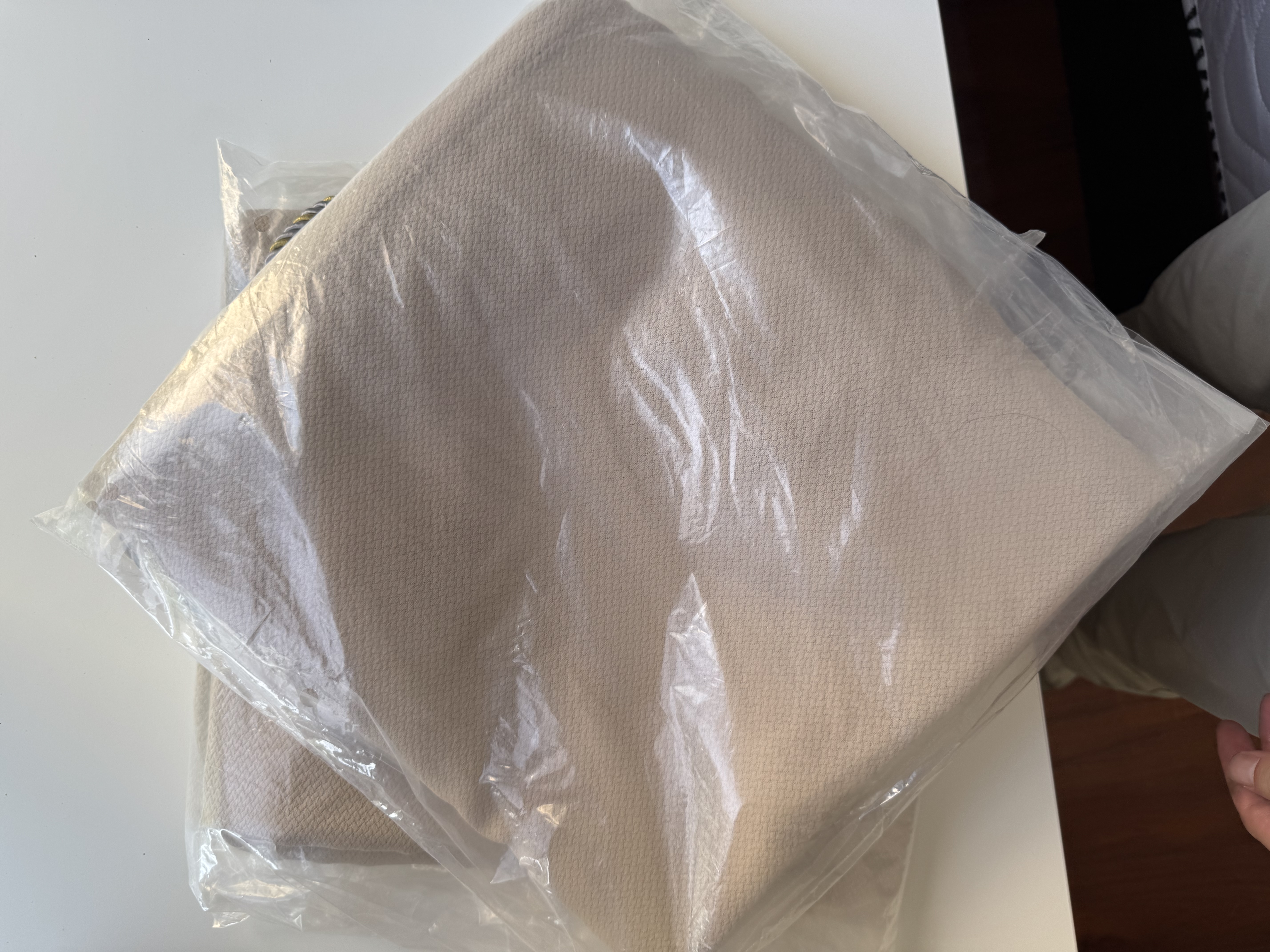 阿黎棉麻奶茶色窗帘日式客厅卧室高遮光隔热防晒挂钩1.3米*1.8米 实拍图
