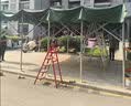 什嘉航【送货上门】推拉棚折叠雨棚大排档烧烤棚大型仓库帐篷户外移动棚 宽3*伸缩长5*内高2.5顶布+架子 实拍图