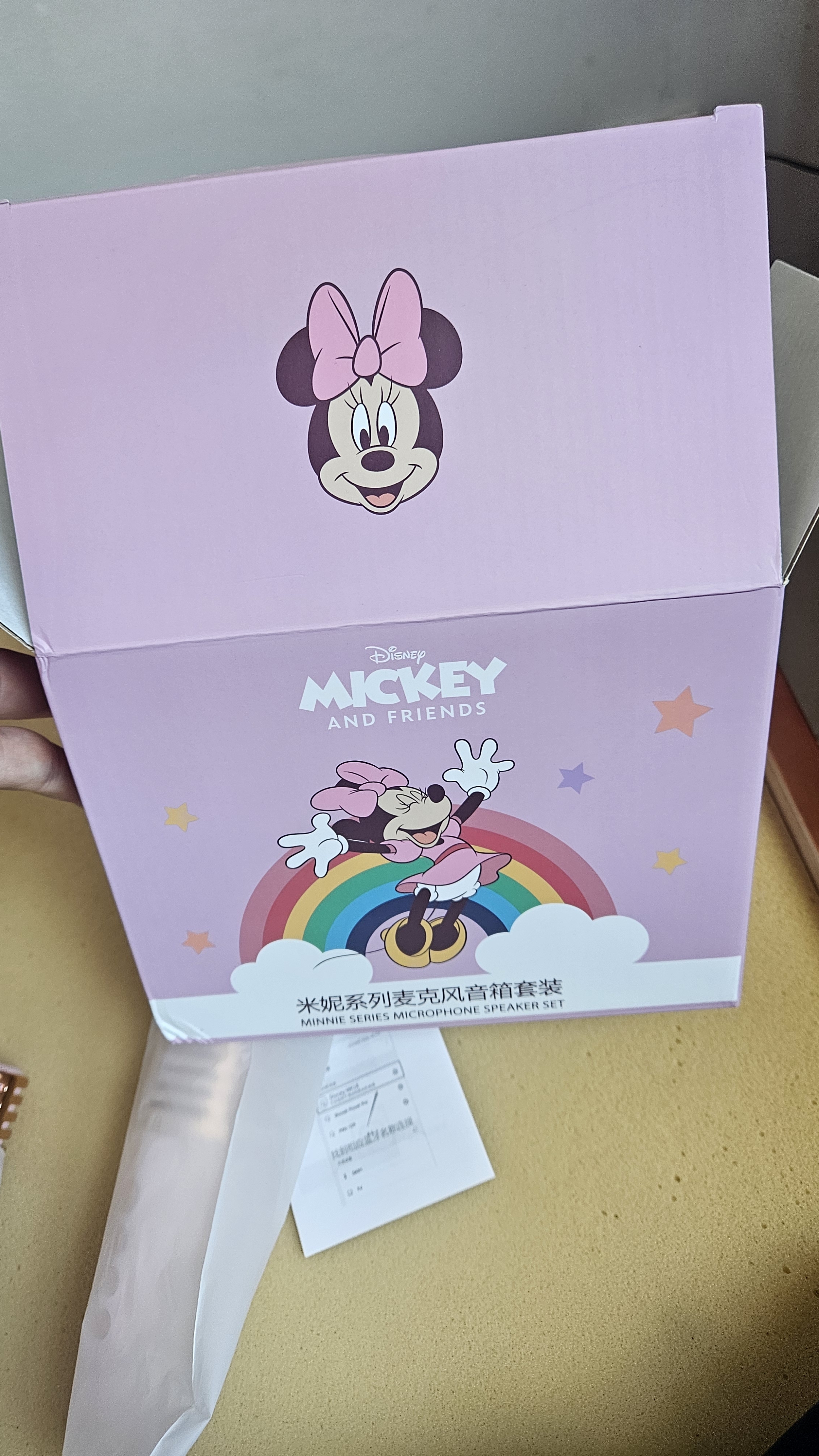 迪士尼（Disney）儿童话筒k歌麦克风一体机中秋节礼物无线蓝牙音箱音响小度智能语音学生唱歌男女孩生日 MK18米妮 实拍图