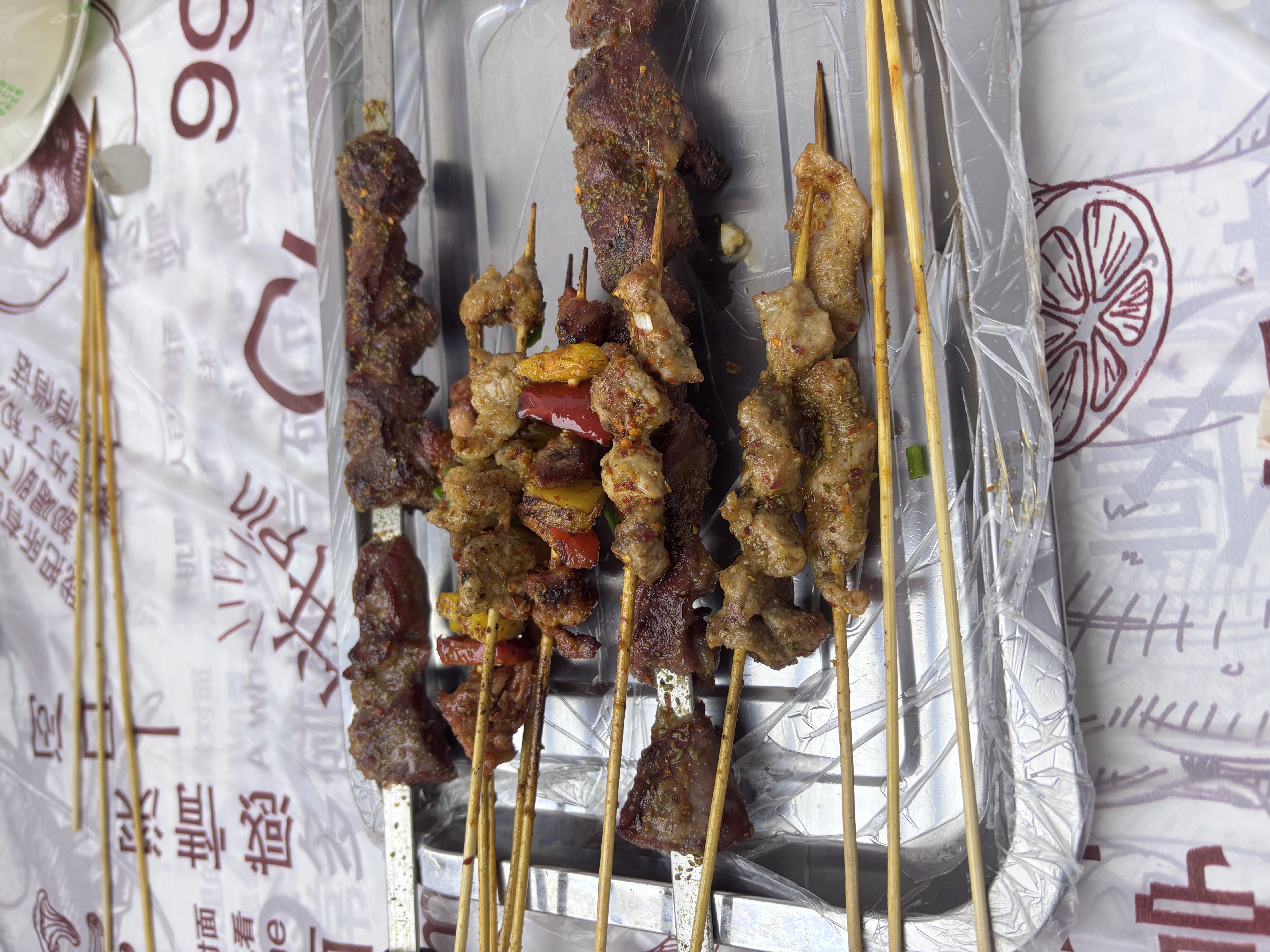 好媳妇一次性烧烤签子竹签30cm*3mm加粗穿肉签串串麻辣烫签子200支 实拍图