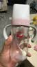 爱得利（evorie）奶瓶 宽口径婴儿奶瓶带手柄重力球Tritan奶瓶240ml 粉(6个月+) 实拍图