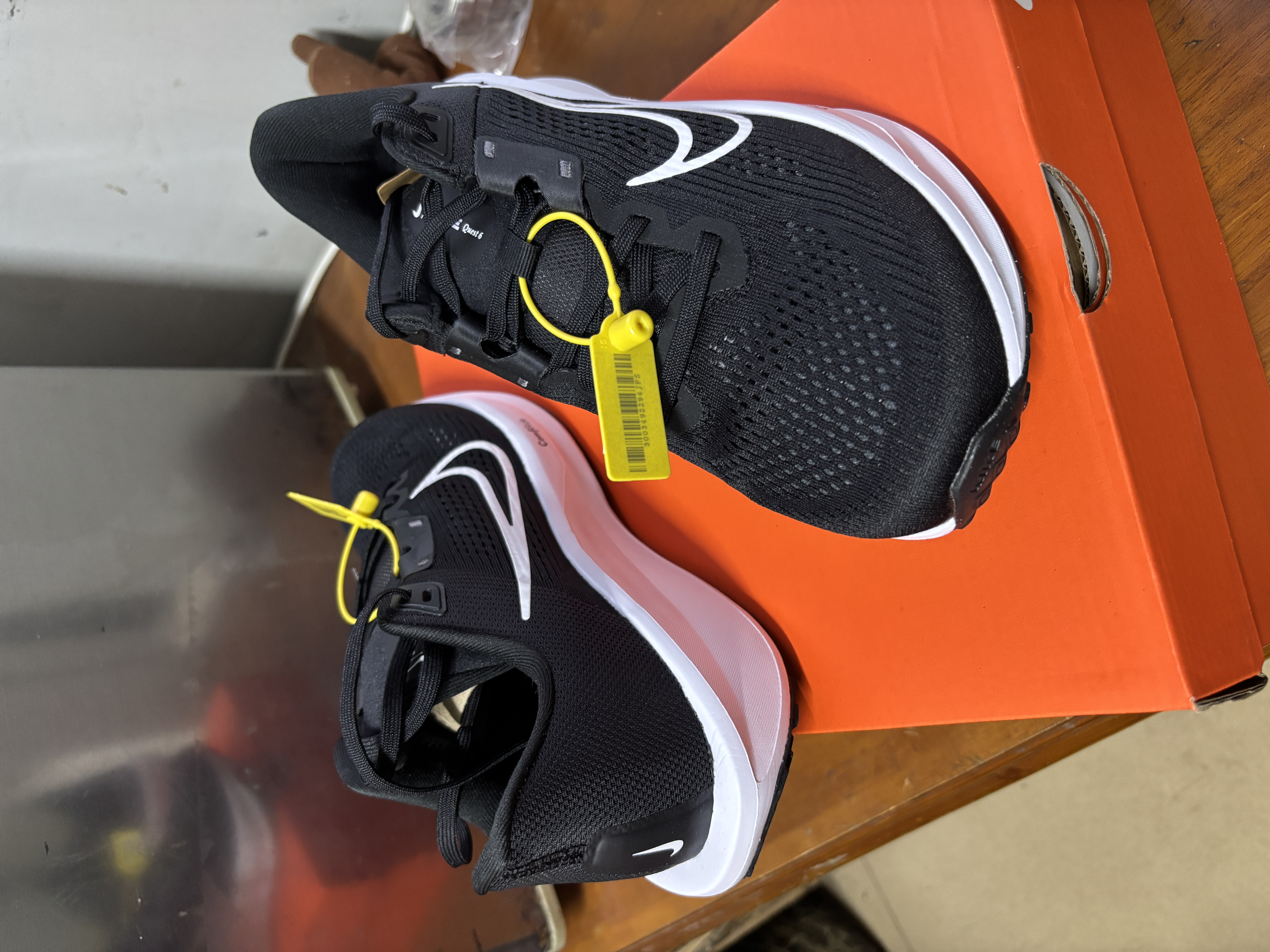 耐克NIKE跑步鞋男子透气QUEST 6运动鞋FD6033-001黑42 实拍图