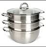 乐扣乐扣（LOCK&LOCK）304不锈钢蒸笼锅具 28cm蒸锅套装 三层LCM2287SW-3 3层 28cm 实拍图