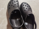 卡骆驰（crocs）经典云朵Clog女沙滩洞洞鞋凉拖鞋206750 黑色  38  实拍图