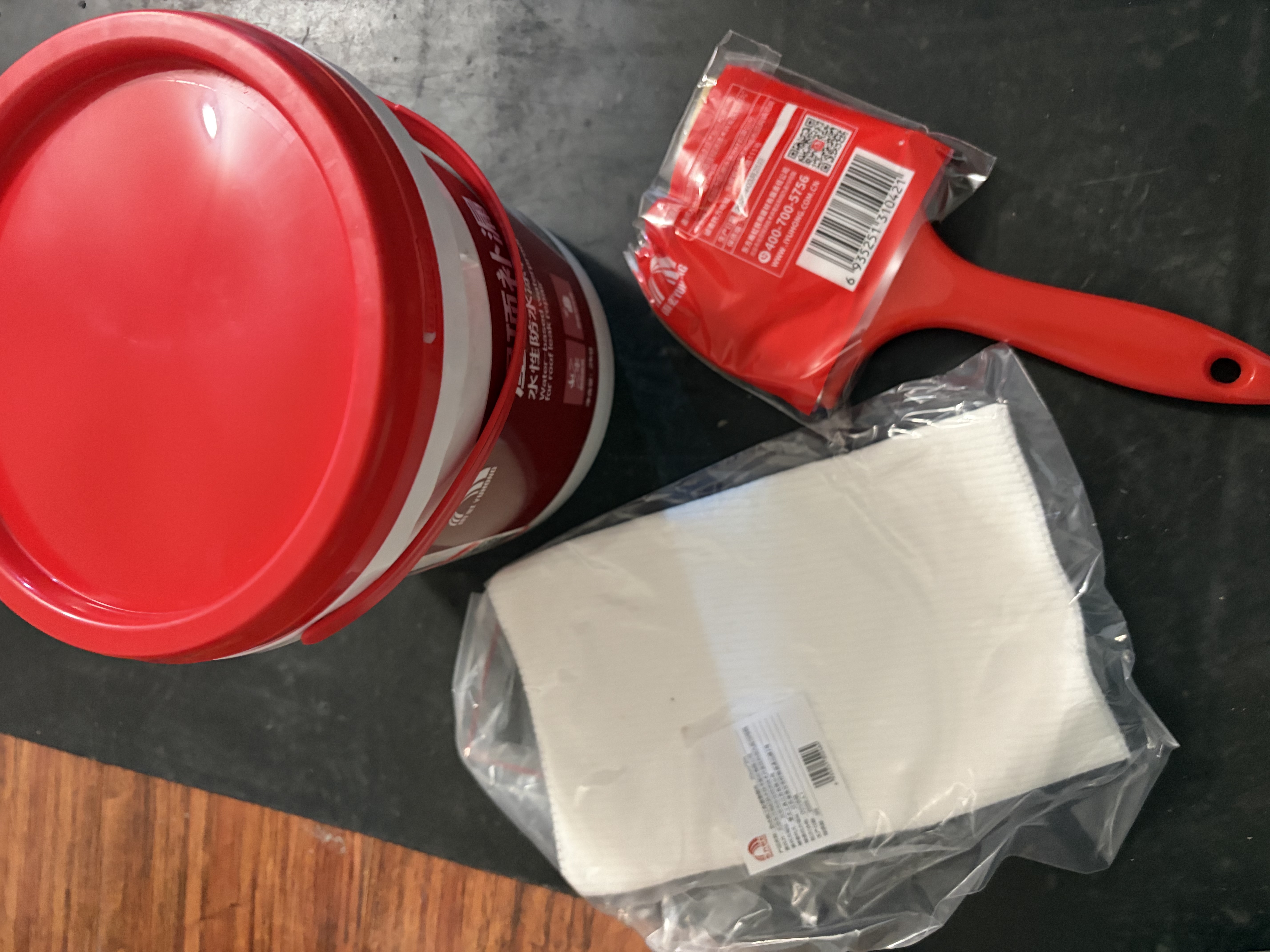 雨虹防水屋顶防水补漏材料房顶裂缝防水胶补漏王楼顶料液体抗裂-白色 2kg 实拍图