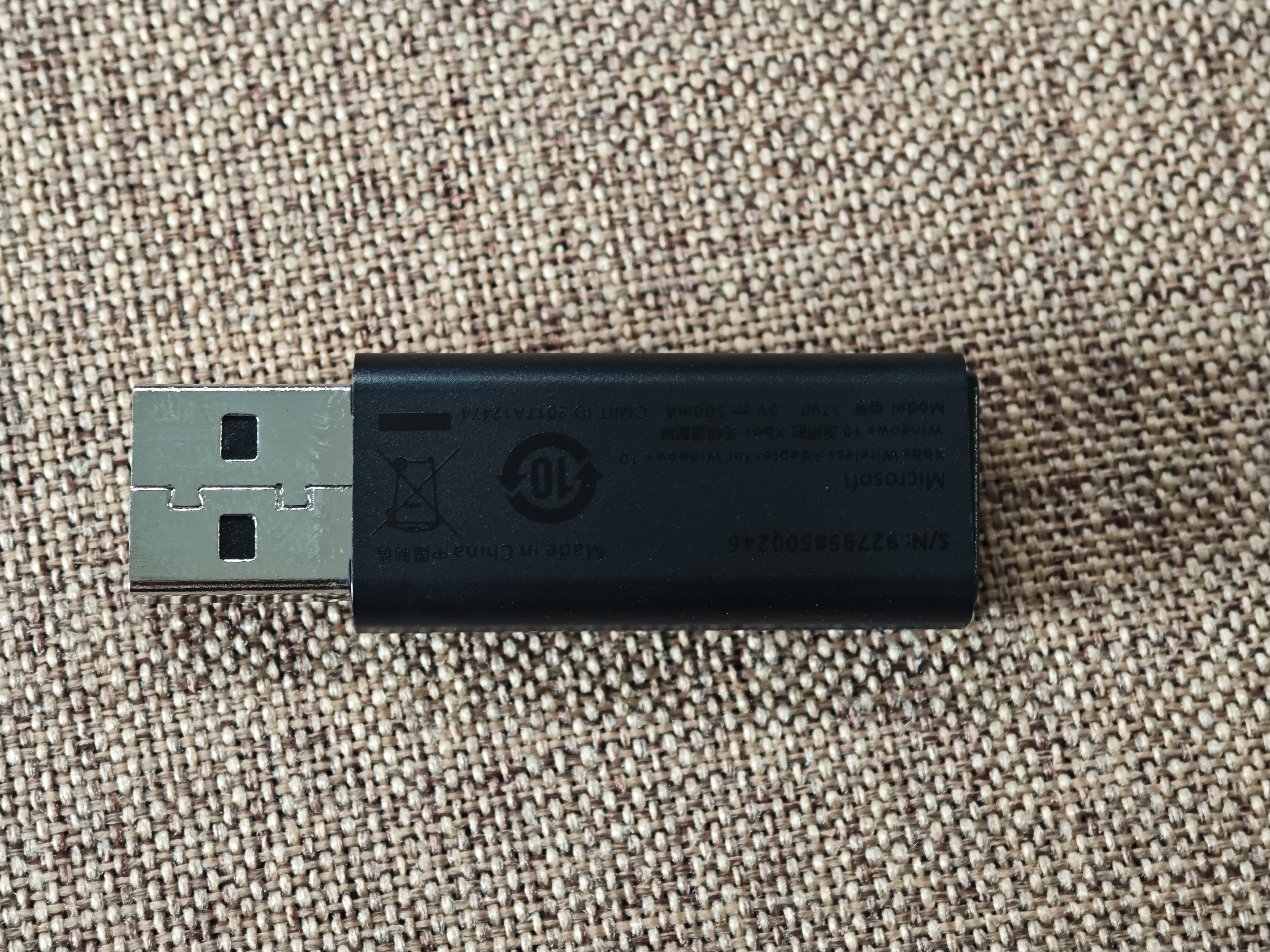 XBOX原装品质xbox手柄适配器ones无线Series二代接收器XSX充电电池XSS 简装2代接收器 实拍图