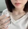 老凤祥银项链女款2026新款轻奢高级感七夕情人节礼物送女友老婆银吊坠 穗穗平安项链/玫瑰花礼盒 时尚礼品/配送国家级实验室质检证书/女生礼物 实拍图