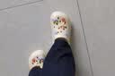 名创优品（MINISO）洞洞鞋女款夏季户外穿eva防滑防臭可DIY沙滩鞋增高凉拖鞋女士 卡其+海洋星星 36-37 实拍图