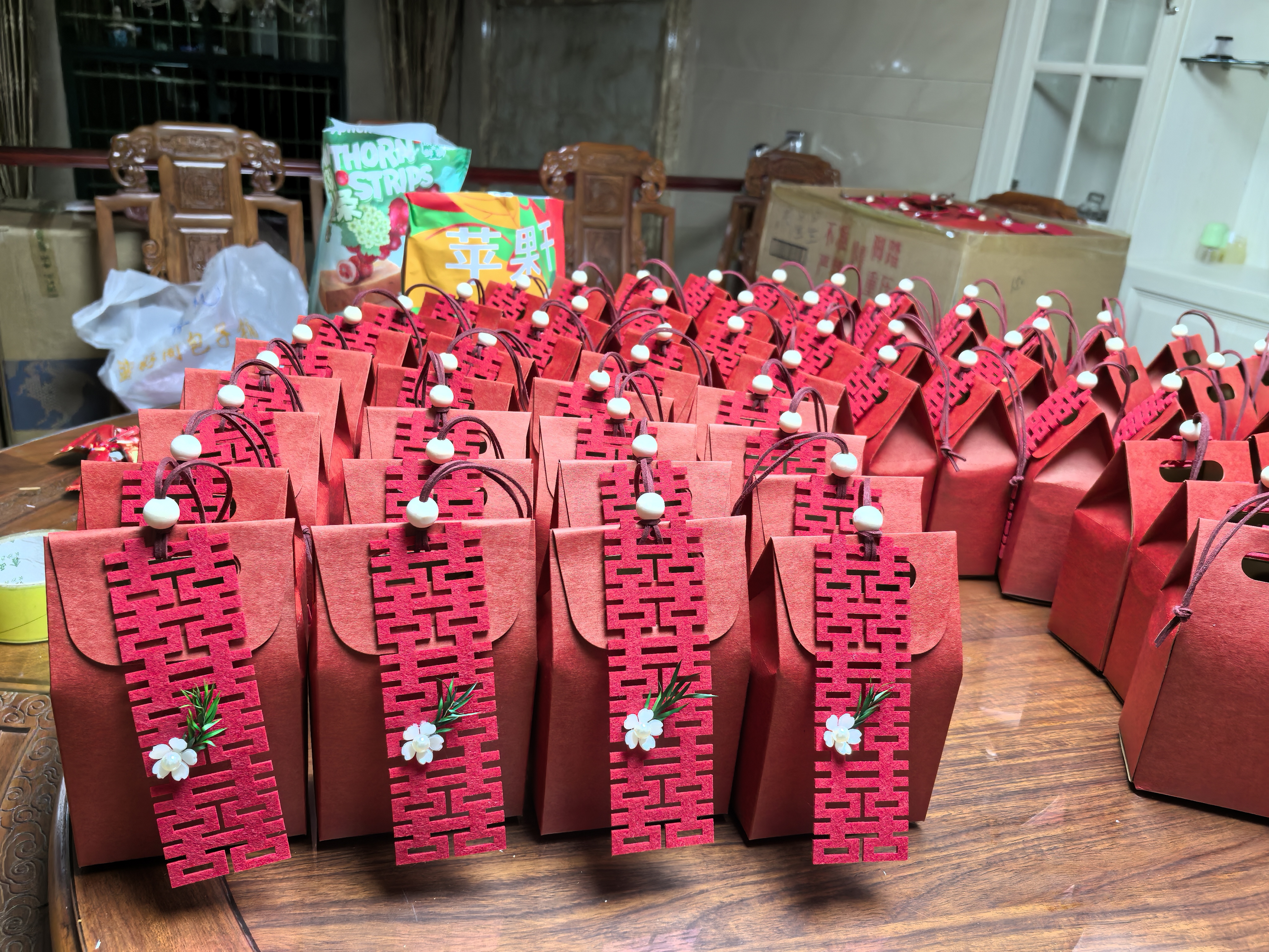 好想你报喜枣 婚庆喜糖结婚满月礼散装红枣喜枣阿胶枣免洗灰枣夹核桃 报喜-枣夹核桃1088g（约180包） 实拍图