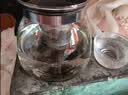 茶壶泡茶器整套茶具茶水分离玻璃耐热泡茶壶花茶套装茶漏 叶纹杯1只 实拍图