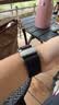奥鲁姆（AULUMU）C03【新品】适用苹果手表表带apple watch ultra4/3/2/1 s11/s12钛合金尼龙磁吸表带 超薄运动表带 黑色表带【银扣】不含手表 实拍图