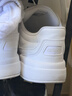 阿迪达斯（adidas）男女鞋板鞋夏季皮面防泼水小白鞋百搭运动休闲鞋 亮白 42 实拍图