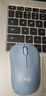 罗技（Logitech）M221 轻音鼠标 无线鼠标 办公鼠标 对称鼠标 带无线微型接收器 雾霭蓝 实拍图