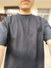 速干衣运动弹力纯色基础短袖t恤夏季新款男女同款 黑色 2XL 实拍图