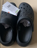 卡骆驰（CROCS）檀健次同款经典泡芙洞洞鞋百舒适男沙滩鞋女鞋休闲鞋|207521 黑色-001(含智必星) 37 (230mm) 38 实拍图