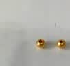 温亭A款足金999金珠黄金小金珠金豆古法金珠DIY配件散珠转运珠3mm金珠 3mm金珠 多颗约0.17g 实拍图