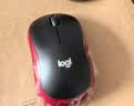 罗技（Logitech）M185鼠标 无线鼠标 办公鼠标 对称鼠标 黑色红边 带无线2.4G接收器 实拍图