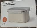乐扣乐扣（LOCK&LOCK）食品级不锈钢保鲜盒密封冰箱厨房储存收纳盒学生带饭餐盒2L米色 实拍图