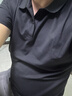 京东京造夏季运动短袖男士t恤polo衫男跑步健身户外速干衣服 海军蓝 3.0 L 实拍图